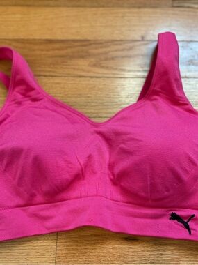 Puma Hot Pink Seamless Support Sports Bra